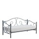 Κρεβάτι MICHAEL Μεταλλικό Sandy Black 209x97x106cm (200x90cm)