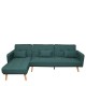 Καναπές Κρεβάτι Γωνιακός LANITA Κυπαρισσί 264x152x90cm