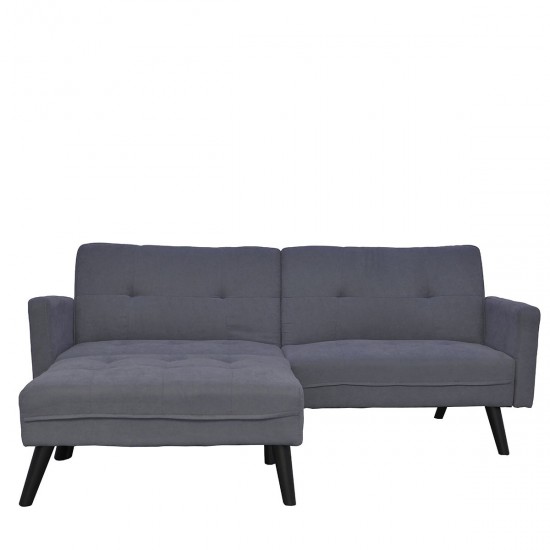 Καναπές/Κρεβάτι Γωνιακός ANTONELLA Σκούρο Γκρι 200x156x83cm