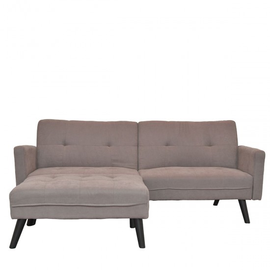 Καναπές/Κρεβάτι Γωνιακός ANTONELLA Μπεζ/Καφέ 200x156x83cm
