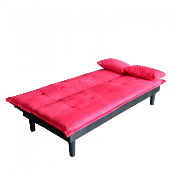 Καναπές Κρεβάτι Τριθέσιος ANIC Κόκκινο 168x76x75cm