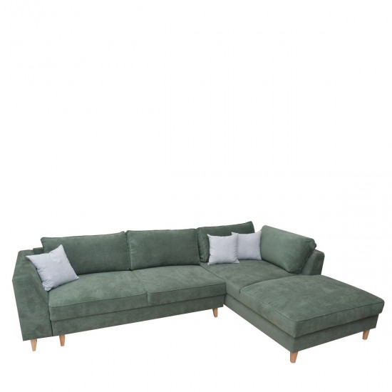 Καναπές Κρεβάτι Γωνιακός JULIE Κυπαρισσί 300x198x86cm
