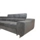 Καναπές Κρεβάτι Γωνιακός CASABLANCA Σκούρο Γκρι 280x203x78-93cm