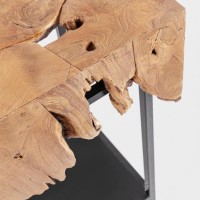 Bizzotto Grenada Κονσόλα από φυσικές ρίζες teak 120x40x77cm