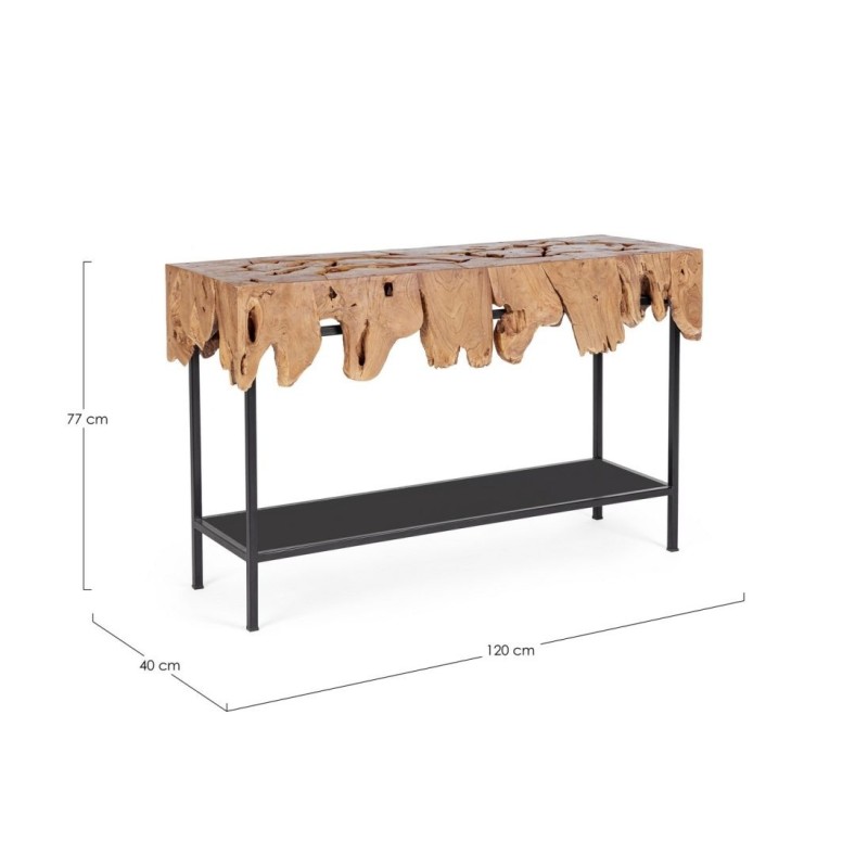 Bizzotto Grenada Κονσόλα από φυσικές ρίζες teak 120x40x77cm