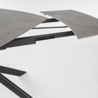 Τραπέζι JOAKIM BLACK EXT 160-240x90 | Bizzotto