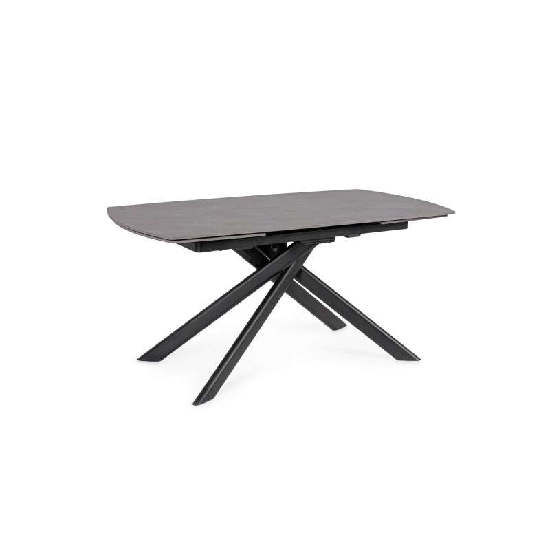 Τραπέζι JOAKIM BLACK EXT 160-240x90 | Bizzotto
