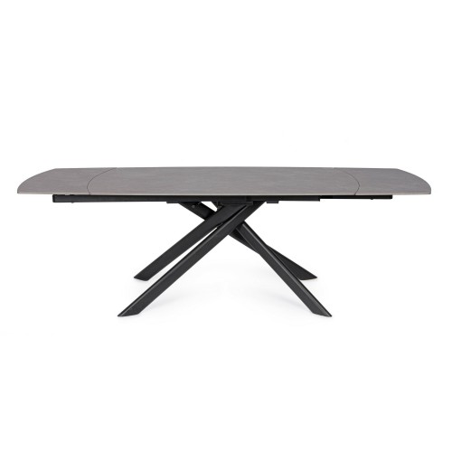 Τραπέζι JOAKIM BLACK EXT 160-240x90 | Bizzotto