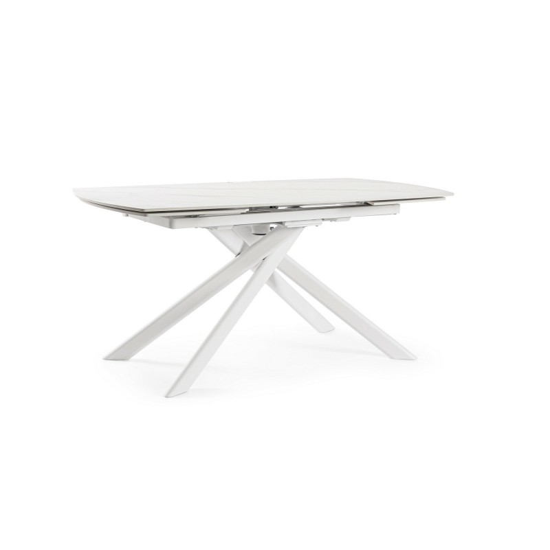 JOAKIM WHITE EXT Τραπέζι 160-240x90 | Bizzotto