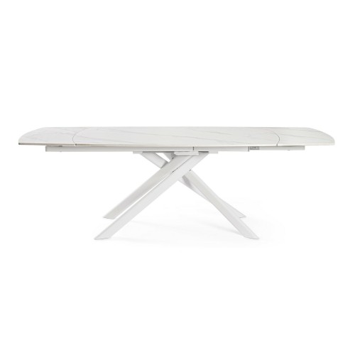 JOAKIM WHITE EXT Τραπέζι 160-240x90 | Bizzotto