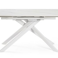 JOAKIM WHITE EXT Τραπέζι 160-240x90 | Bizzotto