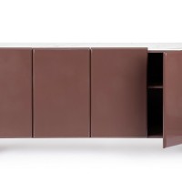 OTILIA BRICK SIDEBOARD 4DO | Bizzotto Sideboard με Συνθετική Πέτρα 163x45x80cm