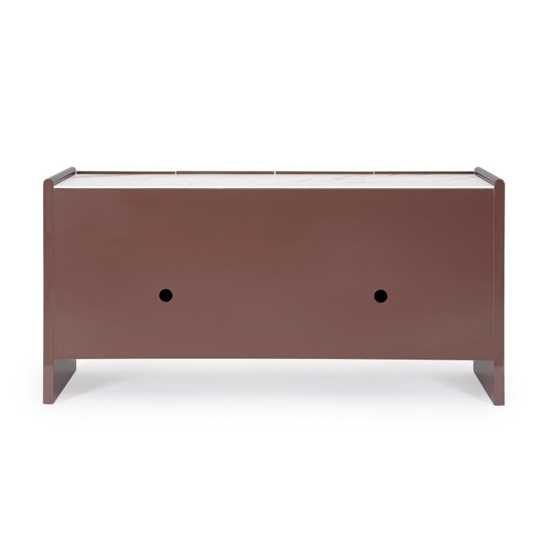 OTILIA BRICK SIDEBOARD 4DO | Bizzotto Sideboard με Συνθετική Πέτρα 163x45x80cm