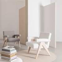 Bizzotto Faiza Πολυθρόνα σε γκρι 57.5x80x83 με ύψος καθίσματος 46cm