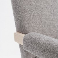 Bizzotto Faiza Πολυθρόνα σε γκρι 57.5x80x83 με ύψος καθίσματος 46cm