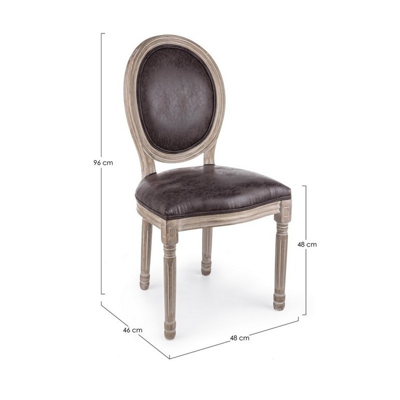 Bizzotto Καρέκλα MATHILDE DARK 0743258 48x46x96