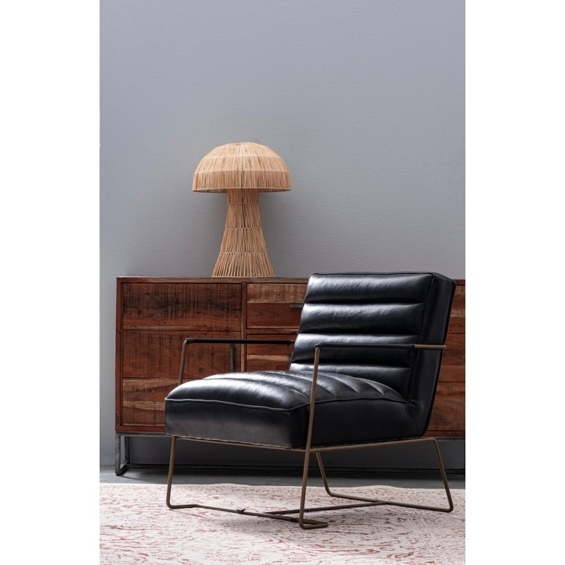 Bizzotto Brianna Black Armchair 0746125 62x74x80