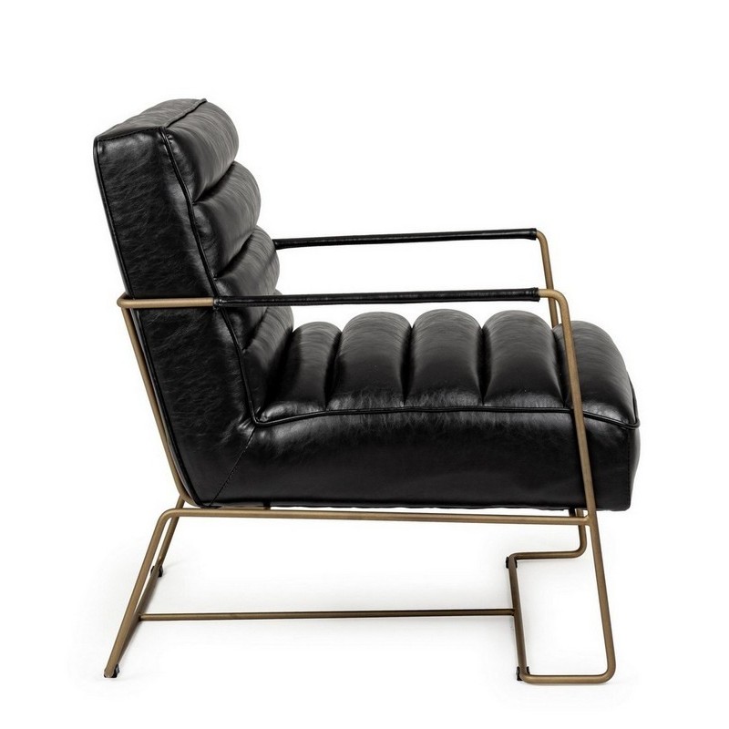 Bizzotto Brianna Black Armchair 0746125 62x74x80