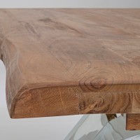 Bizzotto Arkansas Τραπέζι τραπεζαρίας επεκτεινόμενο από ξύλο ακακίας σε καρυδί απόχρωση 180-260x90x77cm