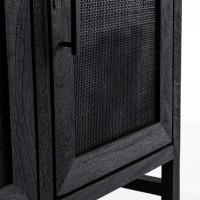 Bizzotto Weston Μπουφές από ξύλο μάνγκο σε μαύρο 125x35x80cm