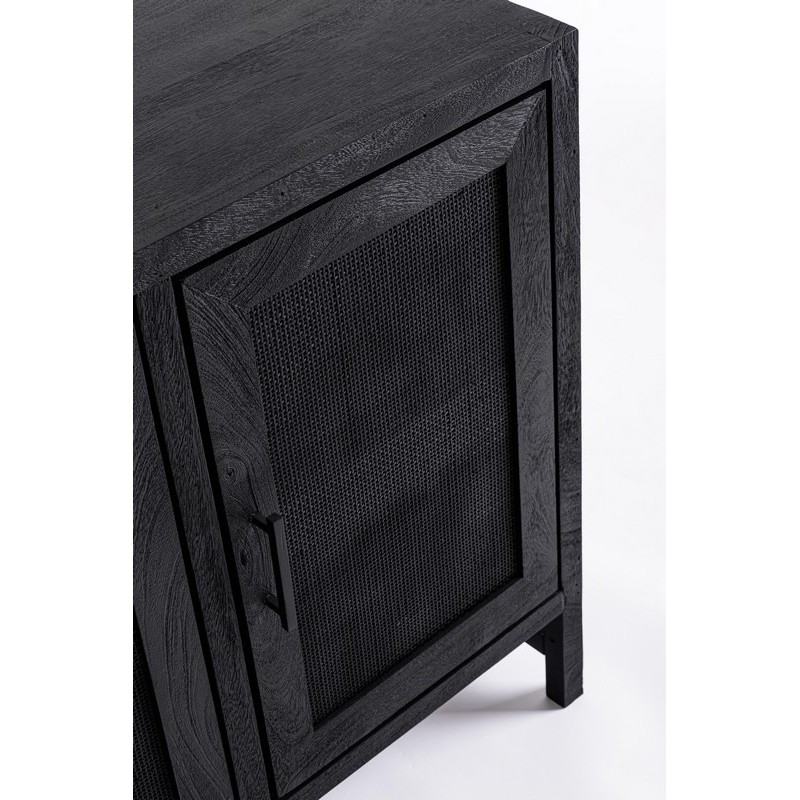 Bizzotto Weston Μπουφές από ξύλο μάνγκο σε μαύρο 125x35x80cm