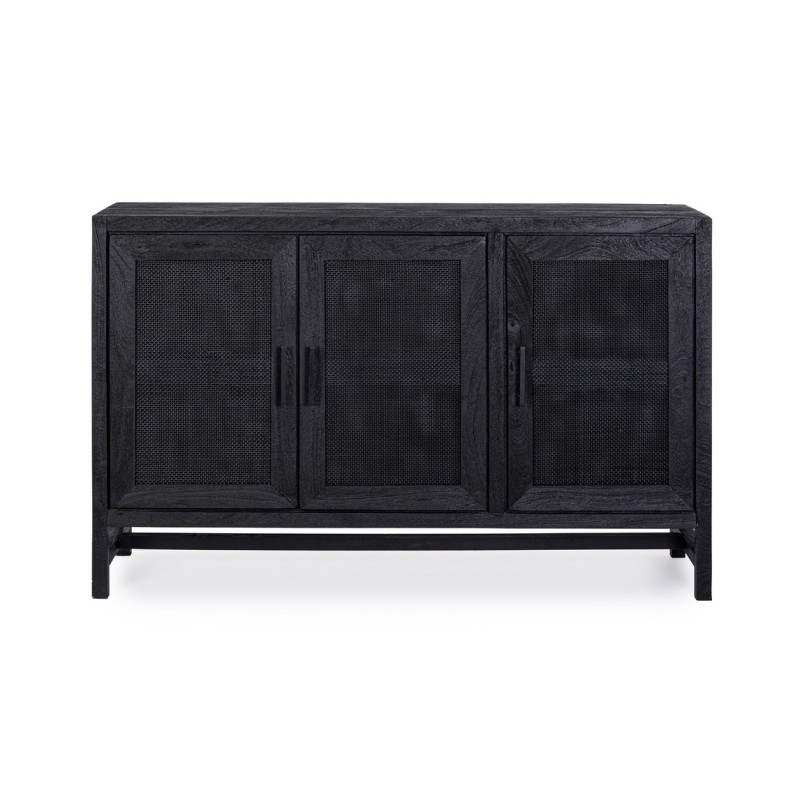 Bizzotto Weston Μπουφές από ξύλο μάνγκο σε μαύρο 125x35x80cm