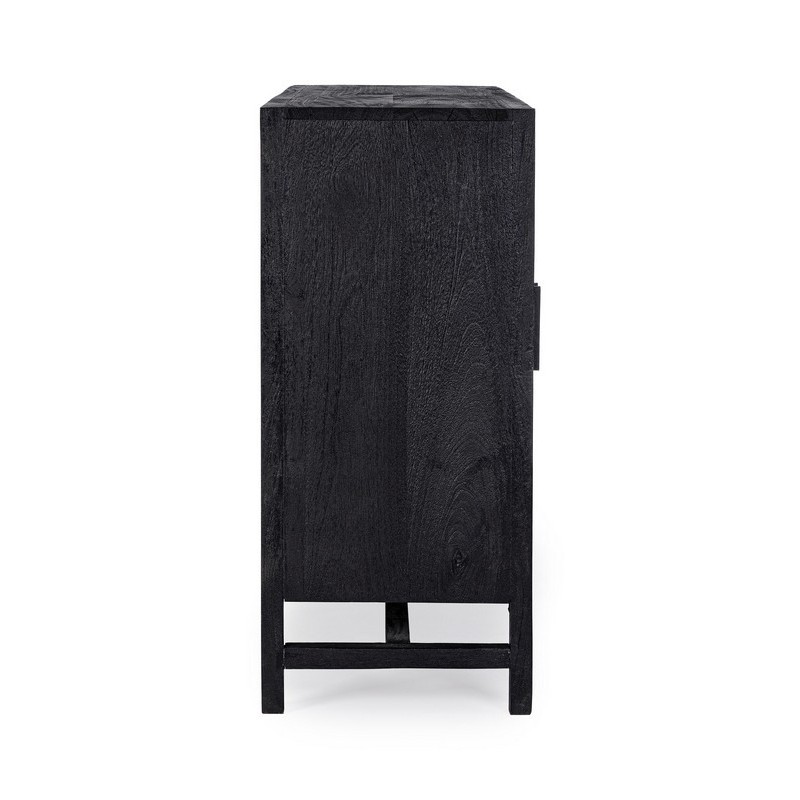 Bizzotto Weston Μπουφές από ξύλο μάνγκο σε μαύρο 125x35x80cm