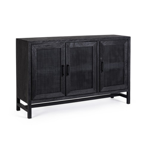 Bizzotto Weston Μπουφές από ξύλο μάνγκο σε μαύρο 125x35x80cm