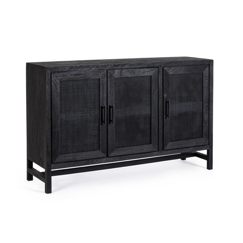 Bizzotto Weston Μπουφές από ξύλο μάνγκο σε μαύρο 125x35x80cm