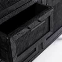 Bizzotto Weston Μπουφές από ξύλο μάνγκο σε μαύρο χρώμα 150x40x90cm