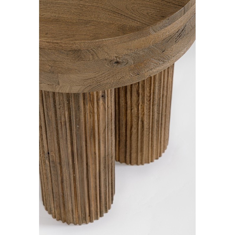 Bizzotto Dacca Τραπέζι βοηθητικό καφέ 45x45x50cm