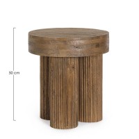 Bizzotto Dacca Τραπέζι βοηθητικό καφέ 45x45x50cm
