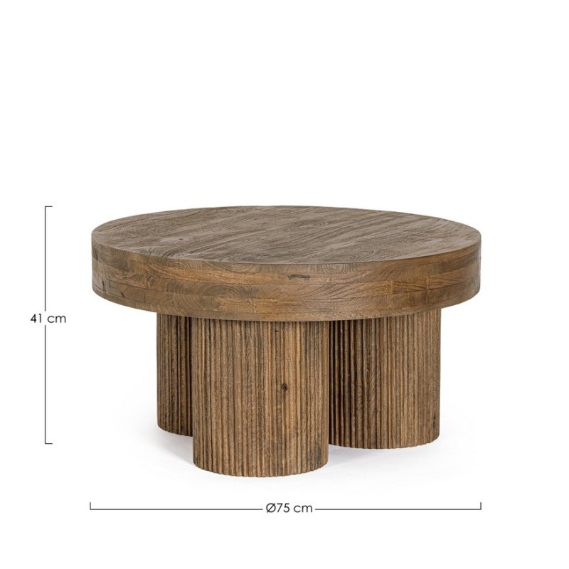 Bizzotto Dacca Τραπέζι σαλονιού καφέ 75x75x41cm