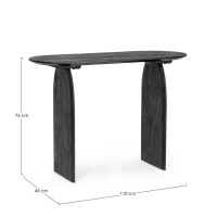 Bizzotto Monterrey Τραπέζι κονσόλας μαύρο 110x45x76cm