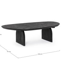 Bizzotto Monterrey Τραπέζι σαλονιού 135x76x38cm