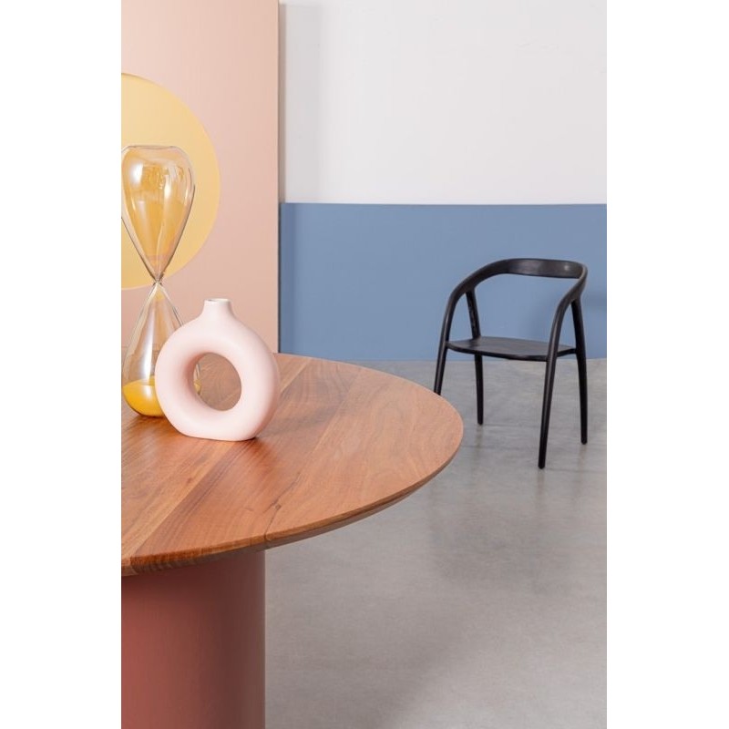Bizzotto Ojas Τραπέζι τραπεζαρίας από ξύλο ακακίας σε terracotta 115x115x75cm
