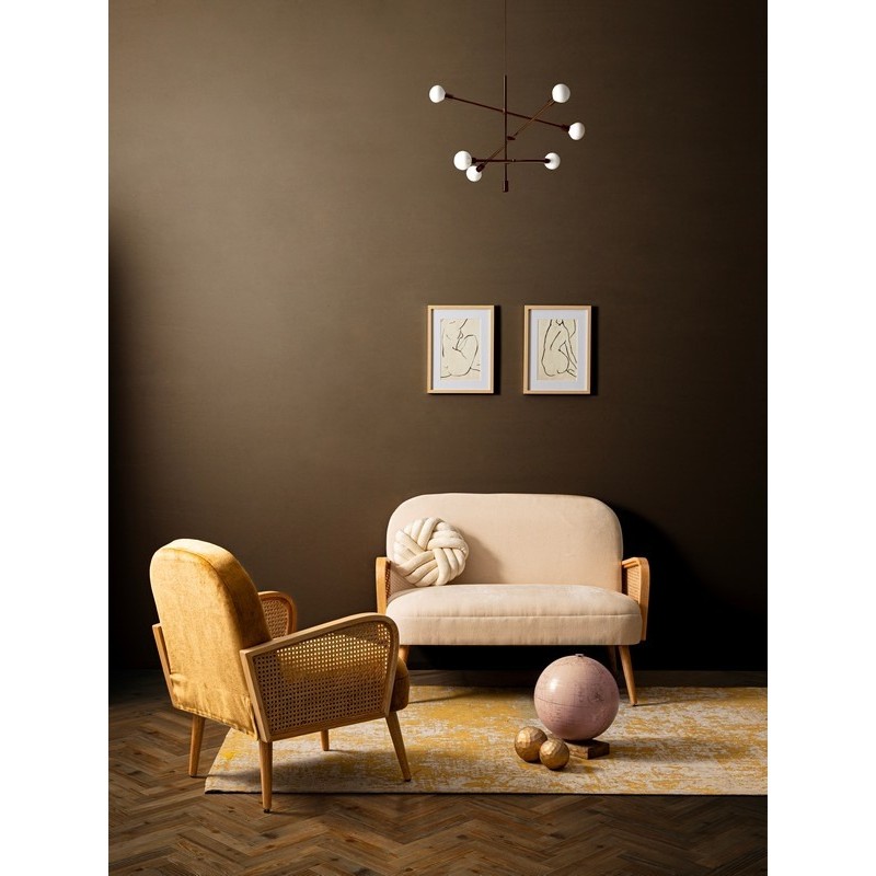 Bizzotto Dalida Πολυθρόνα μουσταρδί 65x74x81cm
