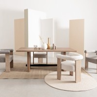 Bizzotto Agape Καρέκλα κρεμ 70x60x71cm