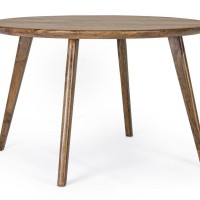 Bizzotto Ξύλινο Τραπέζι Sylvester Στρογγυλό 0746684 Καρυδί D120x76cm