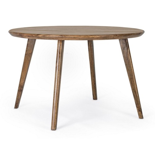 Bizzotto Ξύλινο Τραπέζι Sylvester Στρογγυλό 0746684 Καρυδί D120x76cm