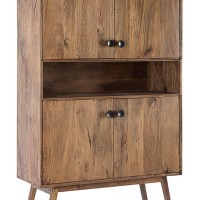 Bizzotto Ξύλινο Ντουλάπι-Μπουφές Sylvester 0746688 Καρυδί 104x40x158cm