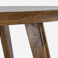 Bizzotto Ξύλινο Τραπέζι Sylvester Στρογγυλό 0746684 Καρυδί D120x76cm