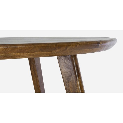Bizzotto Ξύλινο Τραπέζι Sylvester Στρογγυλό 0746684 Καρυδί D120x76cm