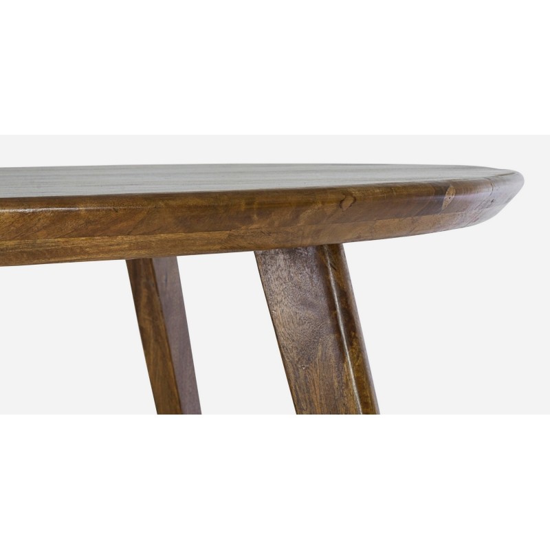 Bizzotto Ξύλινο Τραπέζι Sylvester Στρογγυλό 0746684 Καρυδί D120x76cm