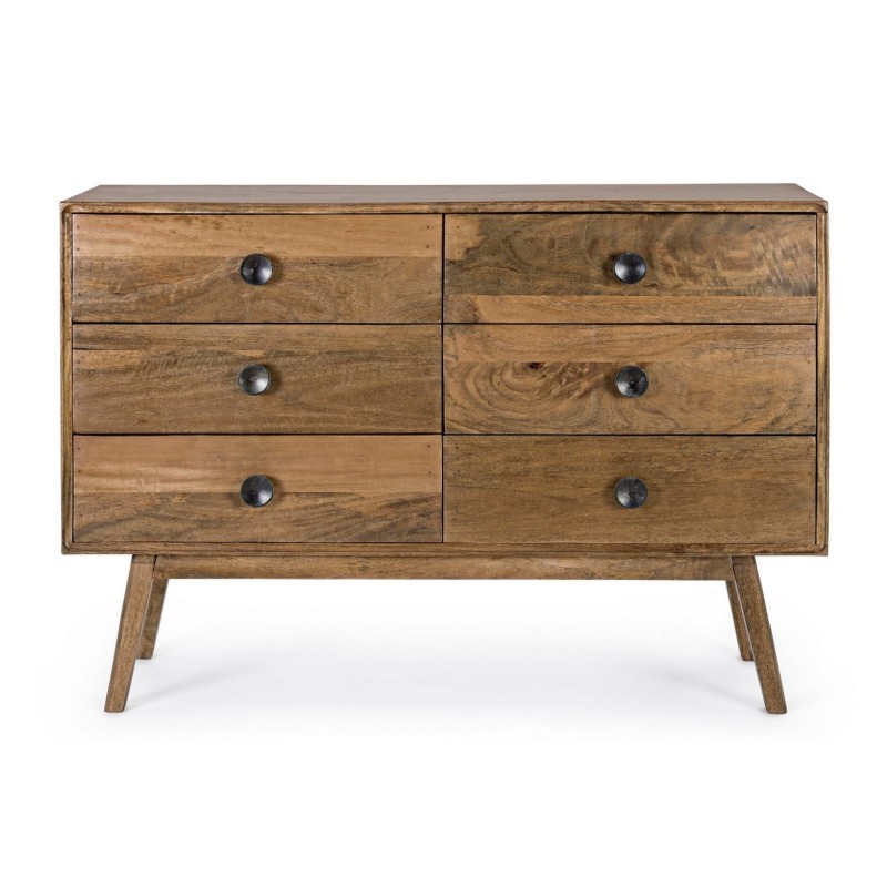 Bizzotto Ξύλινη Συρταριέρα Sylvester 0746686 Καρυδί 114x40x80cm