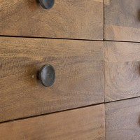 Bizzotto Ξύλινη Συρταριέρα Sylvester 0746686 Καρυδί 114x40x80cm