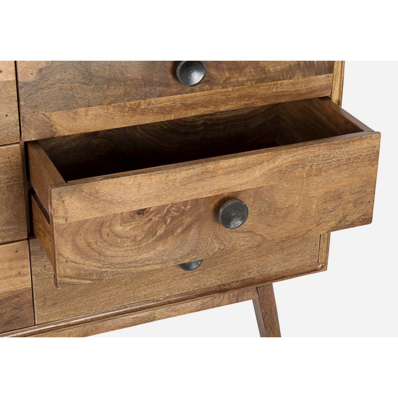Bizzotto Ξύλινη Συρταριέρα Sylvester 0746686 Καρυδί 114x40x80cm