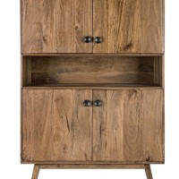 Bizzotto Ξύλινο Ντουλάπι-Μπουφές Sylvester 0746688 Καρυδί 104x40x158cm