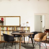 Bizzotto Ξύλινο Τραπέζι Sylvester Στρογγυλό 0746684 Καρυδί D120x76cm