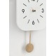 Bizzotto Ρολόι Τοίχου Home MDF Λευκό 24x5,5x37,5cm